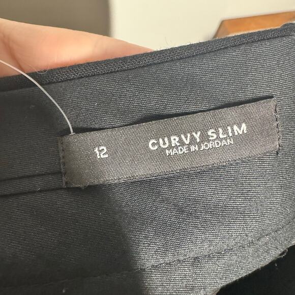 Ann Taylor Loft Curvy Slim Trouser Work Pant Women 12 Black Officecore Career - Picture 5 of 10